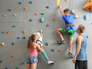 rock wall climbing
